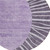 8' Purple Eggplant And Lavender Round Abstract Washable Indoor Outdoor Area Rug