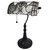 16" Tiffany Style White and Gray Banker Desk Lamp - 606114644927