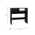 Homeroots Office Mod Black Desk and Bookshelf Set, Black Finish