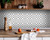 6" X 6" Black and White Prism Peel and Stick Removable Tiles - 808230082281