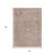 10' X 14' Copper And Beige Abstract Washable Indoor Outdoor Area Rug