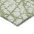 10' X 14' Green And Ivory Abstract Washable Indoor Outdoor Area Rug