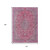 10' X 14' Pink And Lavender Medallion Washable Indoor Outdoor Area Rug