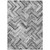 9' X 12' Gray Silver And Ivory Geometric Washable Indoor Outdoor Area Rug