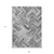 9' X 12' Gray Silver And Ivory Geometric Washable Indoor Outdoor Area Rug