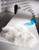 2' X 3' White Natural Wool Long-Haired Sheepskin Area Rug