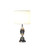 24" Silver Crystal Standard Table Lamp With White Shade - 606114613275