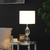 24" Silver Crystal Standard Table Lamp With White Shade - 606114613275