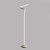 51" White LED Novelty Floor Lamp With White