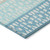 10' X 14' Teal Blue Aqua And Ivory Geometric Washable Indoor Outdoor Area Rug