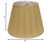 Camel Shantung Silk Empire Lamp Shade