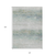10' X 14' Linen Striped Washable Indoor Outdoor Area Rug