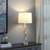 30" Brushed Gold Geo Glass Table Lamp With Shade - 606114027508