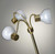 Adjustable Three Light Floor Lamp in Lustrous Gold Finish With Frosted Inner Shades - 4512839459035