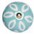 1.5" X 1.5" X 1.5" Turquoise White And Gold Knobs 12 Pack - 614486198399