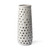 19" Organic White Glaze Pierced Dot Ceramic Vase - 808230001695