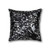 Homeroots Home Decor 18 X 18 X 5 Inches Black and Silver Torino Kobe Cowhide Pillow