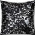 Homeroots Home Decor 18 X 18 X 5 Inches Black and Silver Torino Kobe Cowhide Pillow