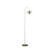 64" Gold and Arched Floor Lamp With Metal Cage Shade - 606114073062