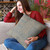 Plutus Blue Lux Abstract Luxury Throw Pillow