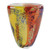 8" MultiColor Art Glass Oval Vase - 4512822912073