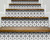 8" X 8" Black and White Clove Peel and Stick Removable Tiles