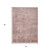 5' X 8' Blush And Pink Abstract Washable Indoor Outdoor Area Rug