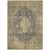 5' X 8' Charcoal And Beige Medallion Washable Indoor Outdoor Area Rug