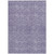 5' X 8' Lavender And Ivory Geometric Washable Indoor Outdoor Area Rug
