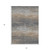 5' X 8' Pewter Striped Washable Indoor Outdoor Area Rug