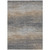 5' X 8' Pewter Striped Washable Indoor Outdoor Area Rug