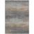5' X 8' Pewter Striped Washable Indoor Outdoor Area Rug