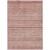 8' X 10' Rust And Coral Oriental Washable Indoor Outdoor Area Rug