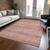8' X 10' Rust And Coral Oriental Washable Indoor Outdoor Area Rug