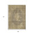 9' X 12' Brown And Beige Medallion Washable Indoor Outdoor Area Rug