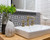 8" X 8" Tulipa Gray and White Peel and Stick Removable Tiles