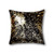 Homeroots Home Decor Torino Kobe Cowhide Pillow Chocolate and Gold