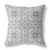 26 Pink Gray Paisley Indoor Outdoor Throw Pillow