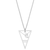 Unisex Fibonacci Golden Spiral Necklace - Silver - 26"