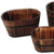 1" X 10" X 7" Brown, Wood Garden Planter - 3 Piece - 689805004934