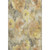 10' X 14' Gold Gray And Beige Floral Washable Area Rug With UV Protection