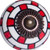 1.5" X 1.5" X 1.5" White Red And Navy Knobs 12 Pack - 614486198405
