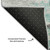 3' X 5' Teal Gray And Ivory Abstract Washable Area Rug With UV Protection