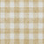 9' X 12' Gold And Ivory Plaid Washable Area Rug With UV Protection