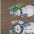 9' X 12' Brown Denim Blue And Ivory Snowmen Washable Indoor Outdoor Area Rug