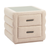 17" Beige Wood Pedestal End Table