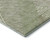 5' X 8' Artichoke Green And Beige Floral Washable Area Rug With UV Protection