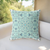 20 Aqua Geostar Indoor Outdoor Throw Pillow