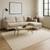 5' X 7' Beige Checkered Area Rug