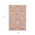 9' X 12' Salmon And Ivory Floral Washable Area Rug With UV Protection